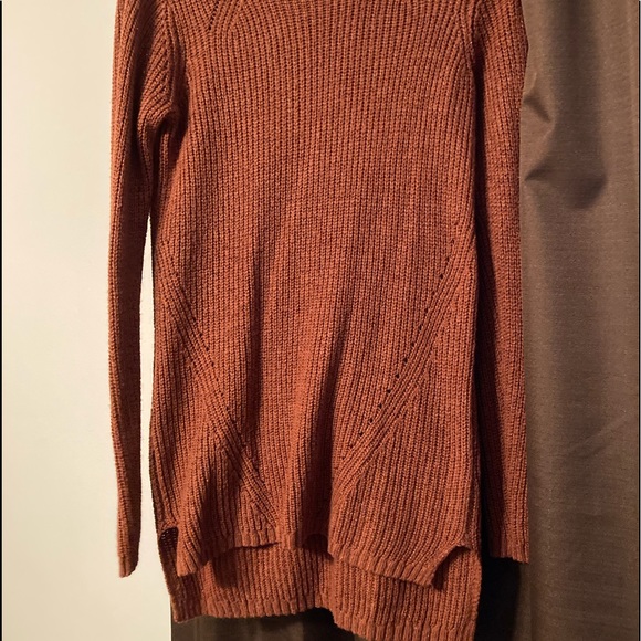 🎇🌻🍂🎃Burnt Orange Shimmer Knit Oversized Sweater🍂🌻☀️ - Picture 4 of 4